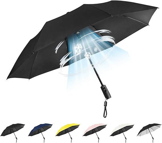 Fan Umbrella مظلة بمروحة مدمجة 🌂