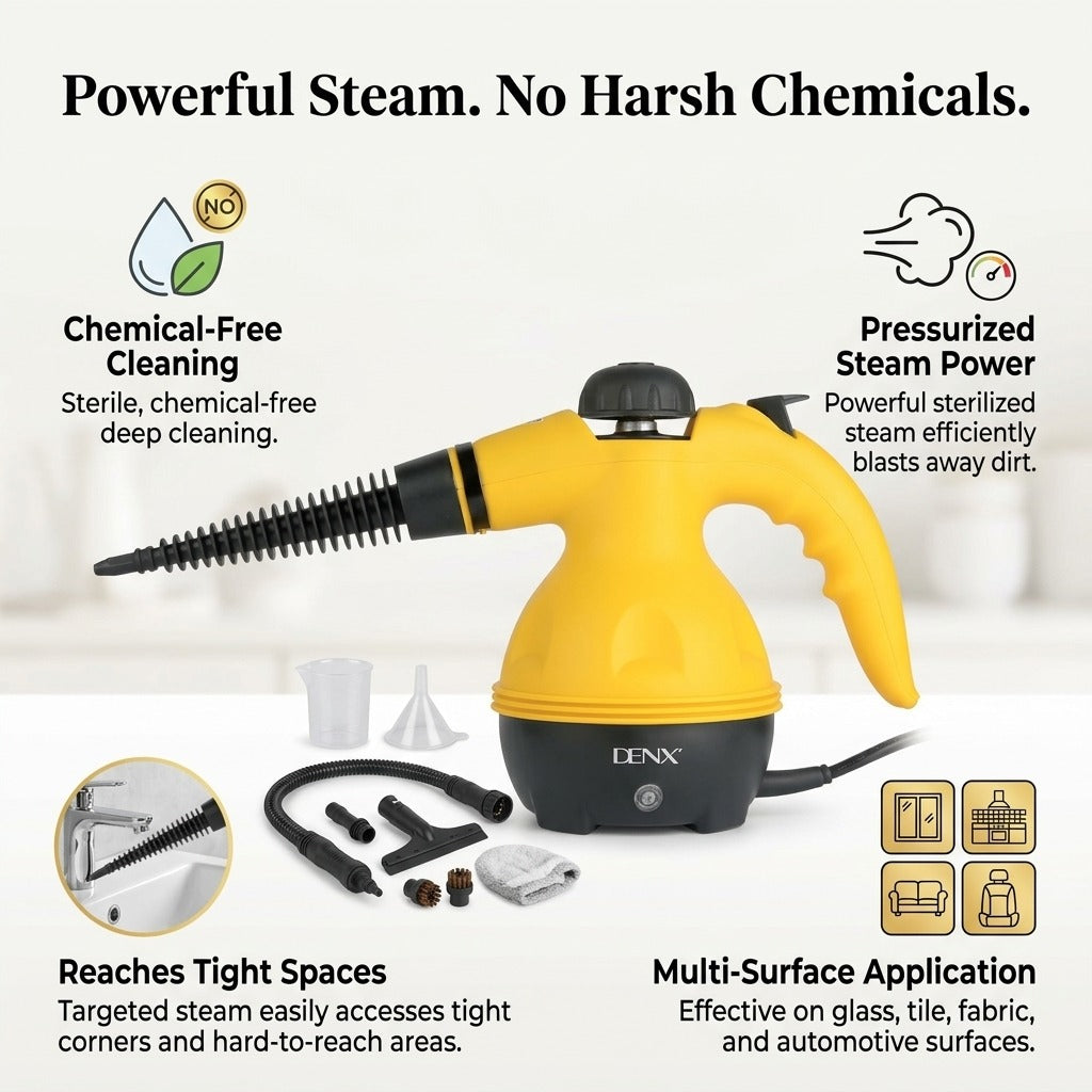 Ultimate Steam Cleaner for Home & Car | منظف البخار المثالي للمنزل والسيارة